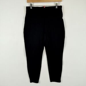 Spanx Black‎ Ankle Ponte Knit 20262Q Slimming Leggings Pants Women's Size Large